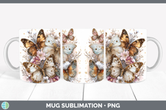 GorgeousAnimals Winter Knit Hat Mug Wrap design.