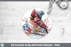 GorgeousAnimals Winter Knit Hat Keychain design.