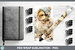 GorgeousAnimals Winter Knit Hat Pen Wrap design.