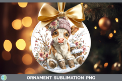 GorgeousAnimals Winter Knit Hat Ornament design.