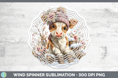 GorgeousAnimals Winter Knit Hat Wind Spinner design.