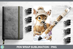 GorgeousAnimals Winter Knit Hat Pen Wrap design.