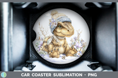GorgeousAnimals Winter Knit Hat Car Coaster design.