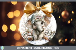 GorgeousAnimals Winter Knit Hat Ornament design.