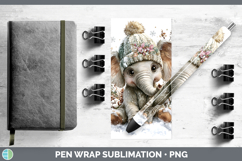 GorgeousAnimals Winter Knit Hat Pen Wrap design.