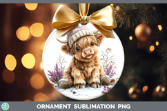 GorgeousAnimals Winter Knit Hat Ornament design.