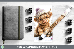 GorgeousAnimals Winter Knit Hat Pen Wrap design.