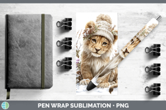 GorgeousAnimals Winter Knit Hat Pen Wrap design.
