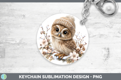 GorgeousAnimals Winter Knit Hat Keychain design.