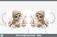 GorgeousAnimals Winter Knit Hat Mug Wrap design.