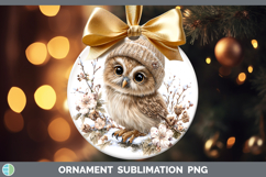 GorgeousAnimals Winter Knit Hat Ornament design.