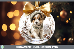 GorgeousAnimals Winter Knit Hat Ornament design.