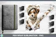 GorgeousAnimals Winter Knit Hat Pen Wrap design.