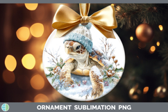 GorgeousAnimals Winter Knit Hat Ornament design.