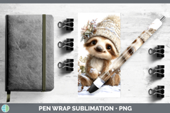 GorgeousAnimals Winter Knit Hat Pen Wrap design.