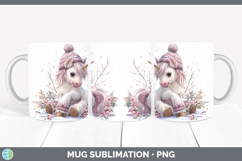 GorgeousAnimals Winter Knit Hat Mug Wrap design.