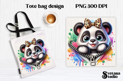 Animal tote bag PNG design | Cute animal pillow sublimation Product Image 1