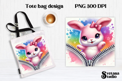Animal tote bag PNG design | Cute animal pillow sublimation Product Image 1