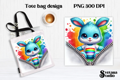 Animal tote bag PNG design | Cute animal pillow sublimation Product Image 1
