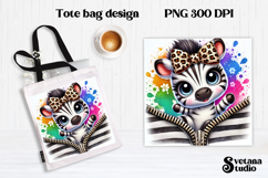Animal tote bag PNG design | Cute animal pillow sublimation Product Image 1