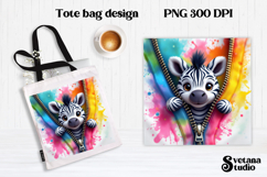 Animal tote bag PNG design | Cute animal pillow sublimation Product Image 1