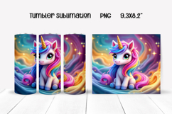 Rainbow unicorn tumbler | Animal tumbler Product Image 1