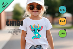 Anime character set 01. Tshirt, PNG. Product Image 4