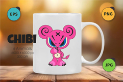 Anime character set 03. Tshirt, PNG. Product Image 3