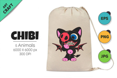 Anime character set 03. Tshirt, PNG. Product Image 5