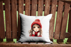 Anime Girl Christmas Clipart Bundle - 10 Transparent PNGs Product Image 9