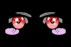 Anime female eyes illustration concept Product Image 2