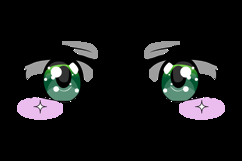 Anime female eyes illustration graphic Product Image 2