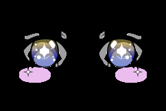 Anime female eyes illustration isolated Product Image 2