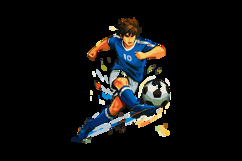 Anime Soccer Hero in Action Design Product Image 2