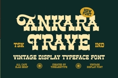 Ankara Trave - Vintage Display Typeface Font Product Image 1