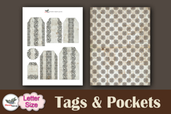 Leonardo Da Vinci Tags &amp; Pockets Junk Journal Kit Letter Product Image 5
