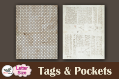 Leonardo Da Vinci Tags &amp; Pockets Junk Journal Kit Letter Product Image 7