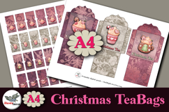 Christmas Tea Bag Holders Printable Tags A4 Product Image 1