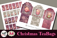 Christmas Tea Bag Holders Printable Tags A4 Product Image 2