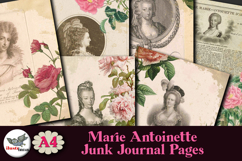 Marie Antoinette Journal Pages A4 Printable Set Product Image 2