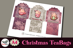 Christmas Tea Bag Holders Printable Tags A4 Product Image 3