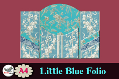 Blue Folio Junk Journal Kit A4 Printable Ephemera Product Image 4