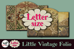 Little Brown Folio Junk Journal Kit Letter Printable Product Image 1
