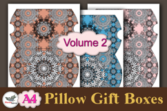 Silver Mandala Pillow Box Template Kit Vol.2 A4 Product Image 2