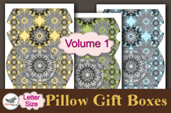 Silver Mandala Pillow Box Template Kit Letter Product Image 2