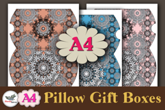 Silver Mandala Pillow Box Template Kit Vol.2 A4 Product Image 1