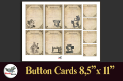 Vintage Button Cards Printable 8.5x11 Sewing Set Product Image 2