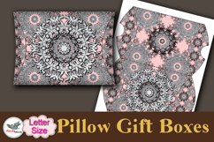 Silver Mandala Pillow Box Template Kit Vol.2 Letter Product Image 3