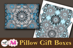 Silver Mandala Pillow Box Template Kit A4 Printable Product Image 3