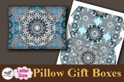 Silver Mandala Pillow Box Template Kit Letter Product Image 3
